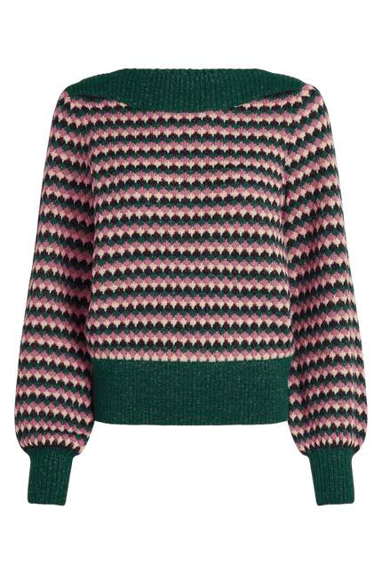 King Louie Erin Top Flora, pine green