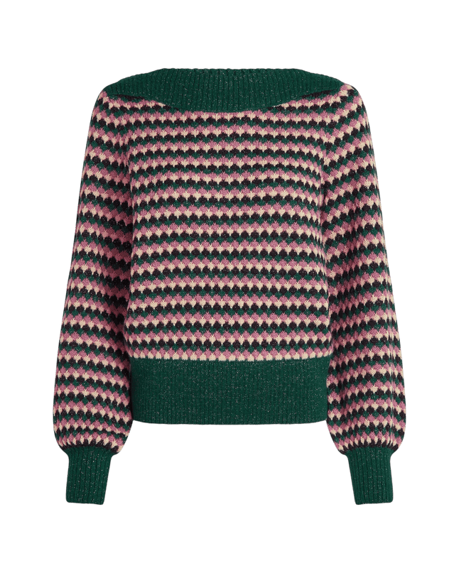 King Louie Erin Top Flora, pine green