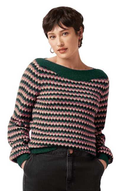 King Louie Erin Top Flora, pine green
