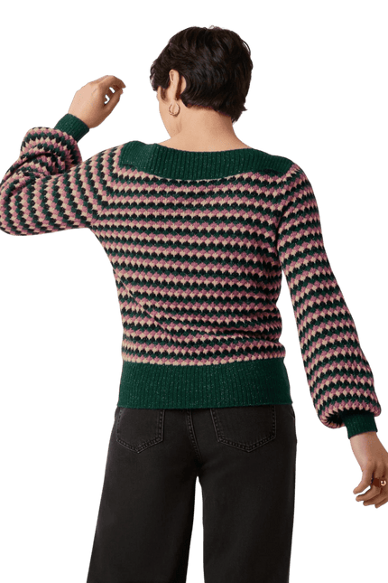 King Louie Erin Top Flora, pine green