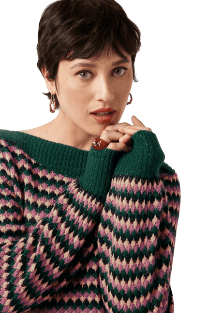 King Louie Erin Top Flora, pine green