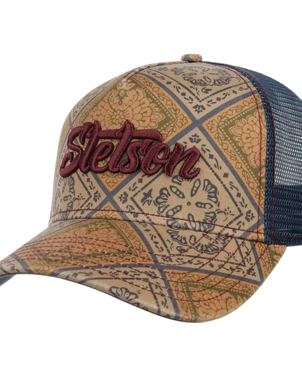STETSON truckercap vintage print