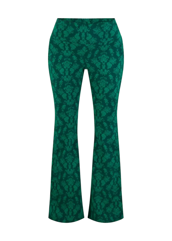 On a Winters Day Flared princess tapestry green