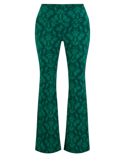 On a Winters Day Flared princess tapestry green