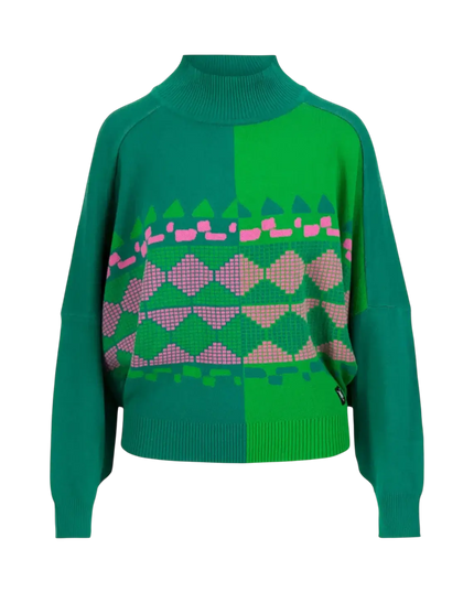 Diamond Loom Egg suéter grosso verde