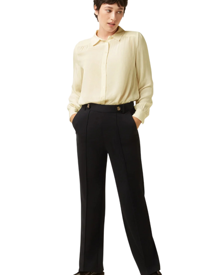 GARBO PINTUCK PANTS UNI RODEO BLACK