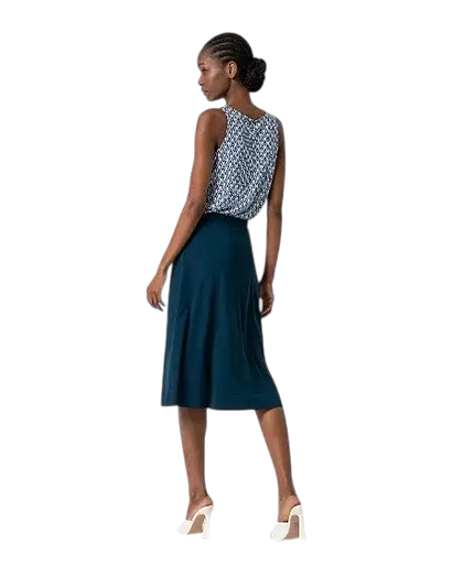 SURKANA SKIRT Petrol with Belt Detail