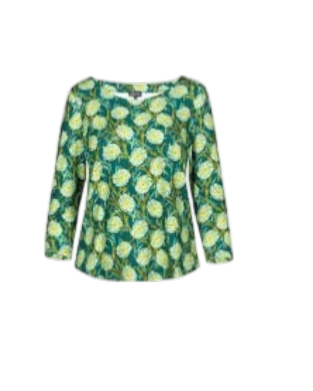 TOP Loosy 3/4 sleeve Petrol