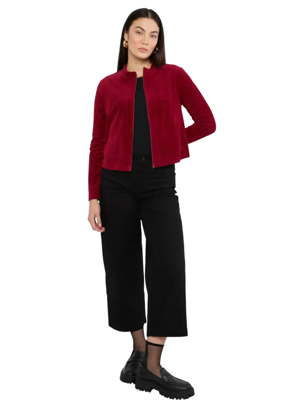 Jolly Zip Up feine Nadel rot