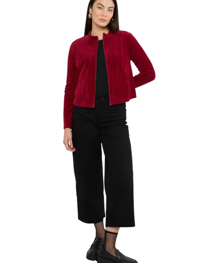 Jolly Zip Up fine needle red