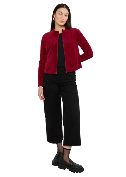 Jolly Zip Up fine needle red