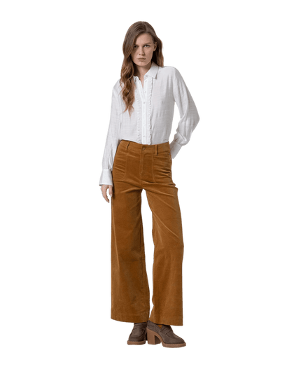 Calça flare SURKANA "Esmeralda", mostarda