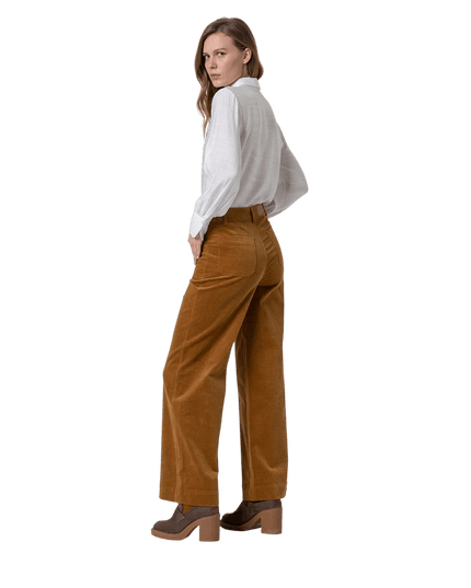 Calça flare SURKANA "Esmeralda", mostarda