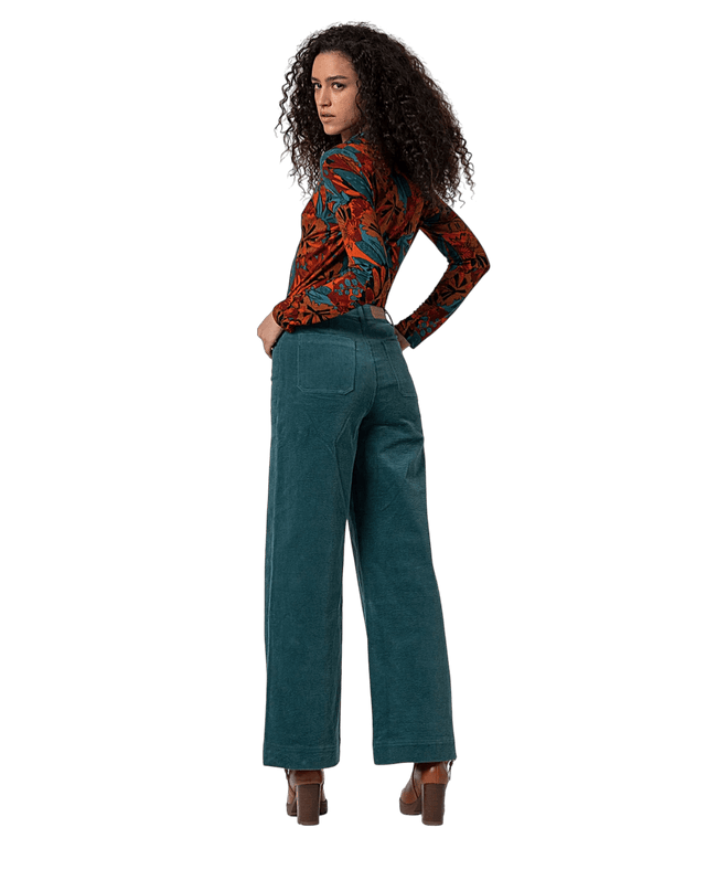 flared broek "Esmeralda", steel blue