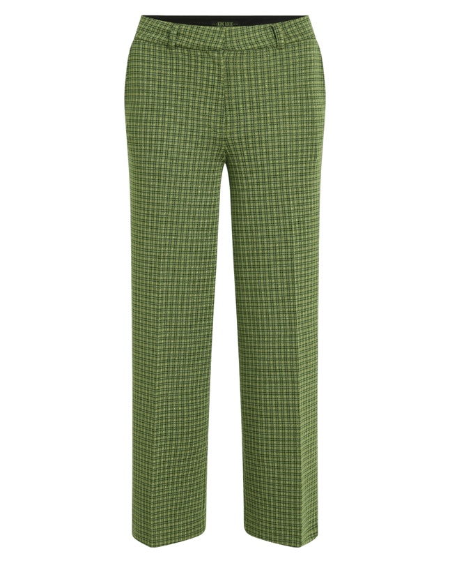 Calça Frederica Ivy Check guacamole
