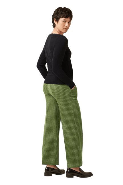 Frederica Pants Ivy Check guacamole