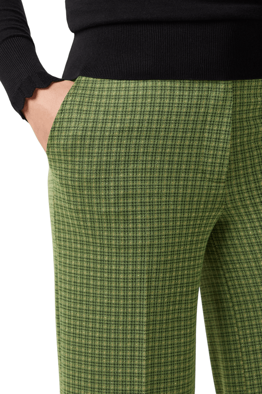 Calça Frederica Ivy Check guacamole