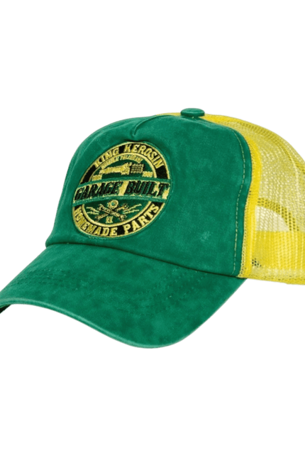 Garage Built green yellow