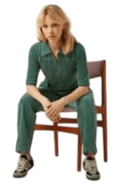 King Louie Garbo Zip Jumpsuit Corduroy, matcha green