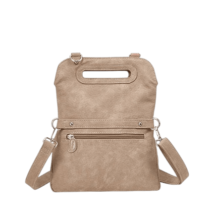Hand/Shoulder Bag/Clutch "King Fisher", Pink/Beige