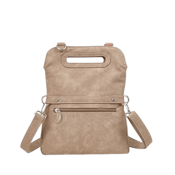 Hand/Shoulder Bag/Clutch "King Fisher", Pink/Beige