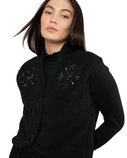 BLUTSGESCHWISTER Heat up Weste, Black Onyx Teddy