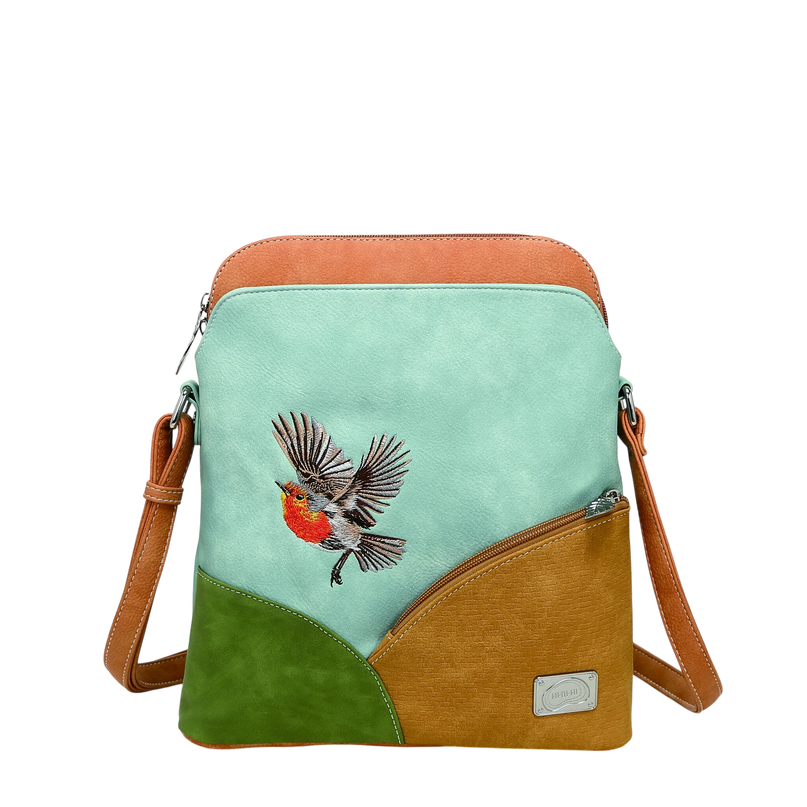 HI-DI-HI TAS "WHISTLE", LICHTBLAUW/ GROEN/ ORANJE/ PASTEL