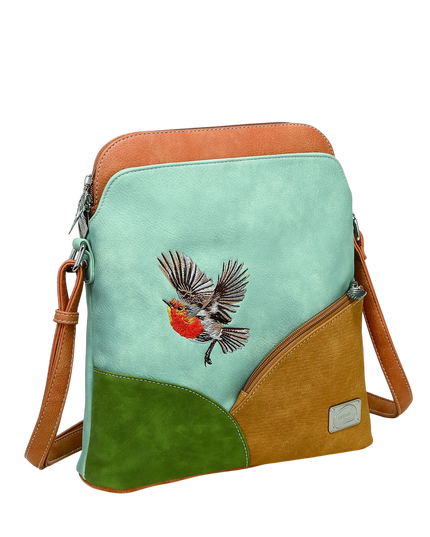 HI-DI-HI TAS "WHISTLE", LICHTBLAUW/ GROEN/ ORANJE/ PASTEL