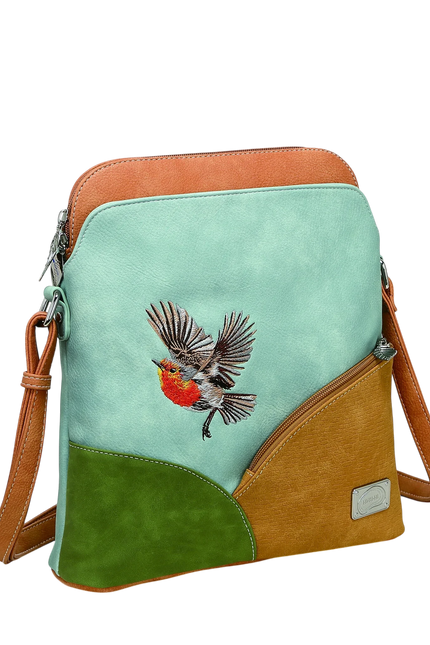 HI-DI-HI TAS "WHISTLE", LICHTBLAUW/ GROEN/ ORANJE/ PASTEL