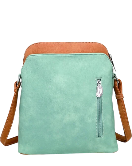 HI-DI-HI TAS "WHISTLE", LICHTBLAUW/ GROEN/ ORANJE/ PASTEL