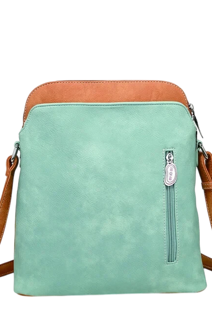 HI-DI-HI TAS "WHISTLE", LICHTBLAUW/ GROEN/ ORANJE/ PASTEL