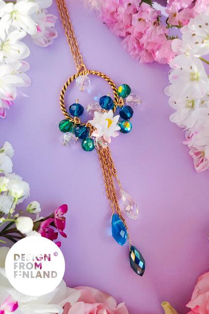DAUGHTER OF THE NORTH WATER LILY KETTING, 18K GOLDPLATED