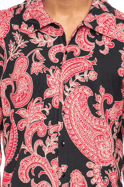 Juan black with floral print