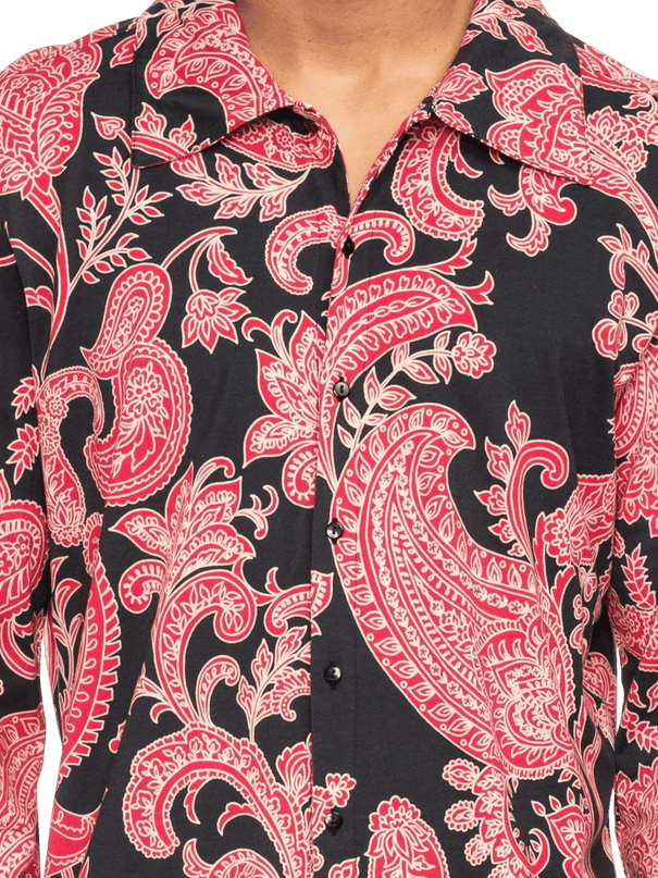 ATO BERLIN Juan zwart met bloemenprint
