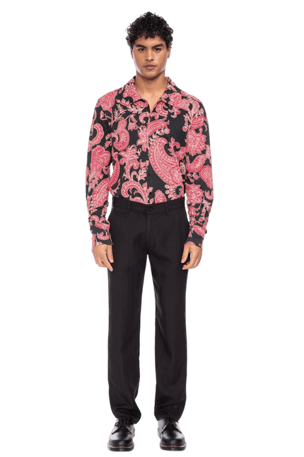 Juan black with floral print