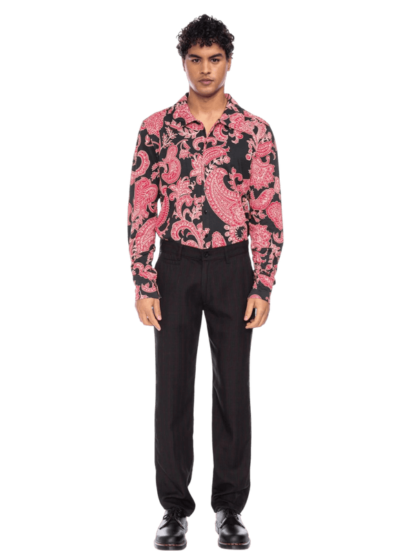 ATO BERLIN Juan zwart met bloemenprint