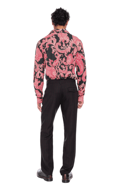 Juan black with floral print