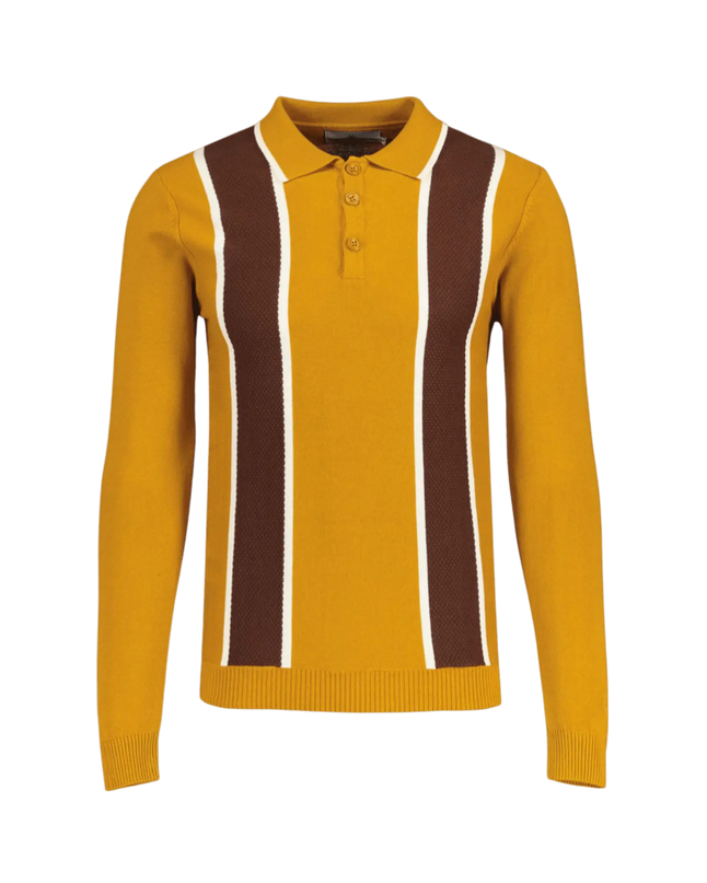 Junot Mod Wafel Paski Panel Polo Buckthorne
