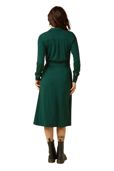 Lola Dress Piper, botanical green