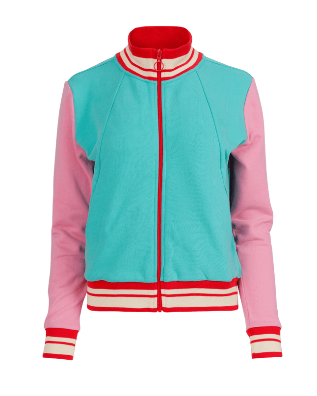 Chaqueta Sweat Lana Turquesa