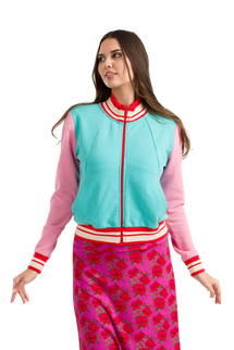 Lana Sweat Jakke Turkis