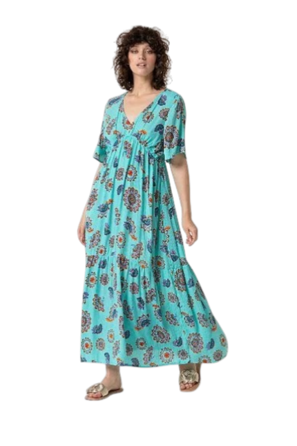 SURKANA Long Dress, Turquoise