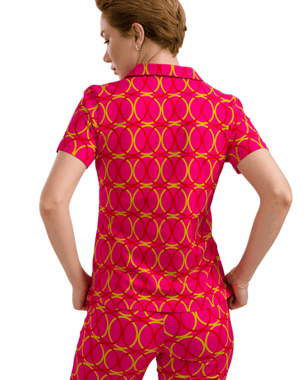 Blusa Lena Manga Curta Bubble Beat