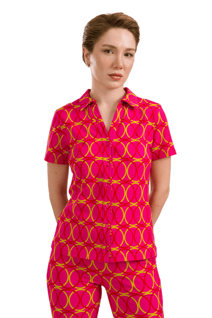 Lena Blouse Short Sleeve Bubble Beat