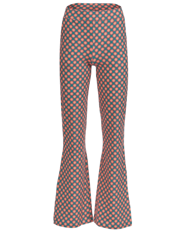 LIEKE FLARED PANTS Vintage Coral Flower