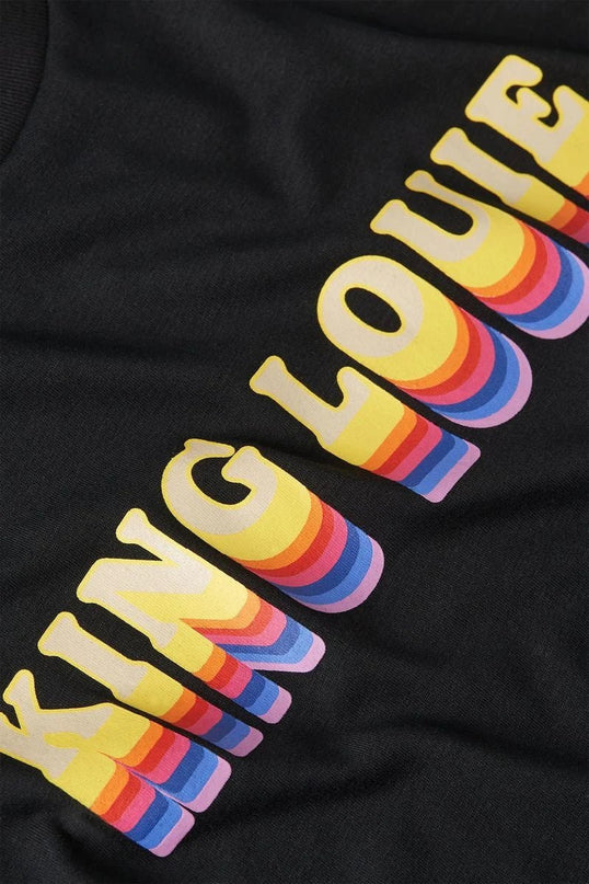 King Louie Camiseta Logo Estampa de Posicionamento", preto