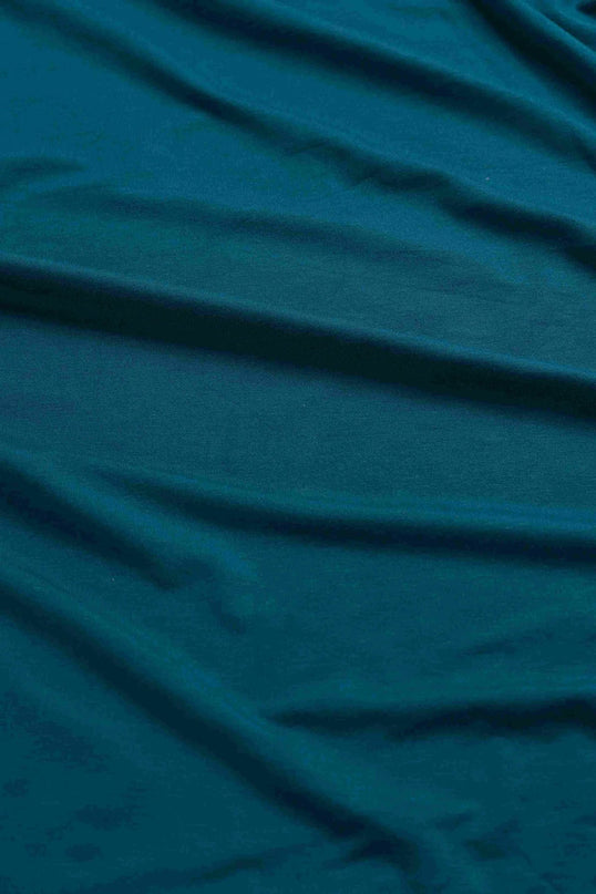 LALAMOUR Lynn Top, ecovero petrol liso