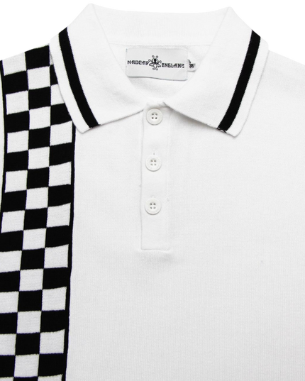 Maytal Mod Ska Check Stripe Polo