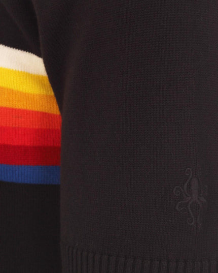 Britpop Rainbow Stripe Knit Tee