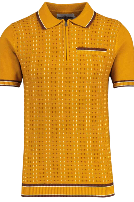 MADCAP MILES JACQUARD POLO, BUCKTHORN